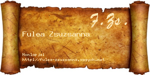 Fulea Zsuzsanna névjegykártya